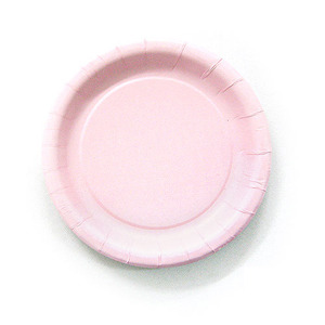 핑크종이접시23cm(종이)6개입