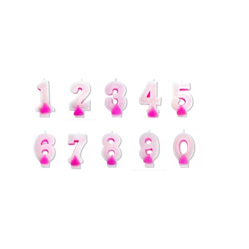 숫자초(0~9)-핑크